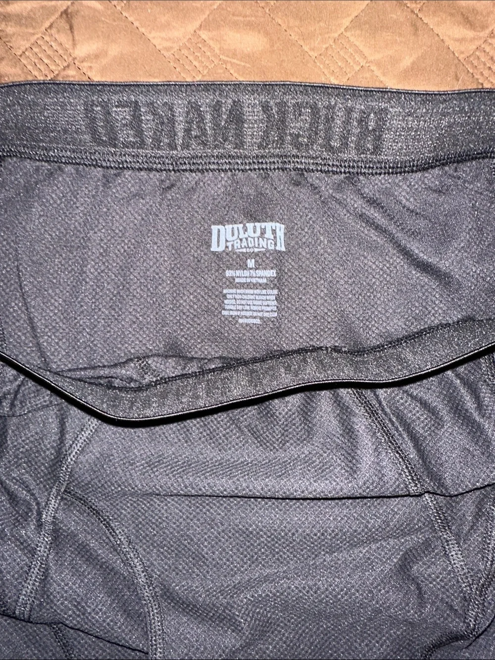 Duluth Trading Co Buck Naked Black Performance Boxer Briefs